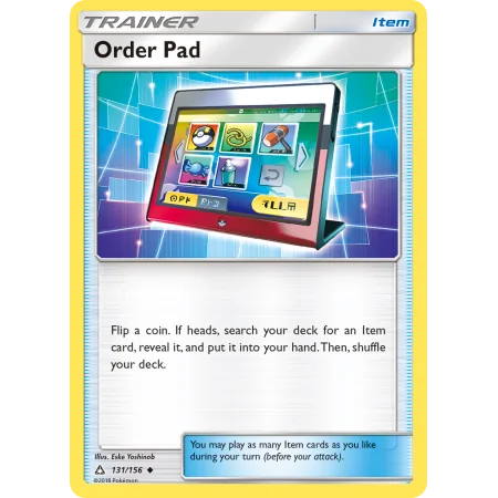 Order Pad (Reverse Holo)