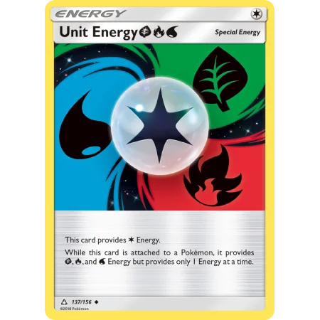 Unit Energy GrassFireWater (Reverse Holo)