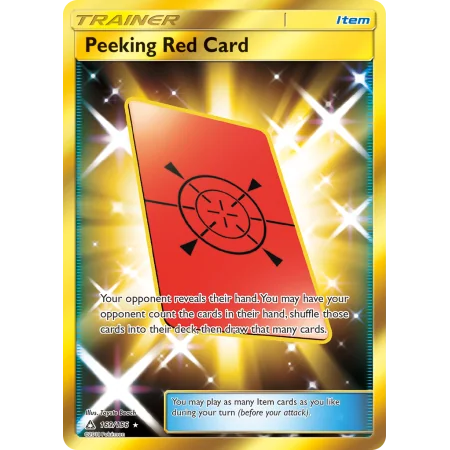 Peeking Red Card