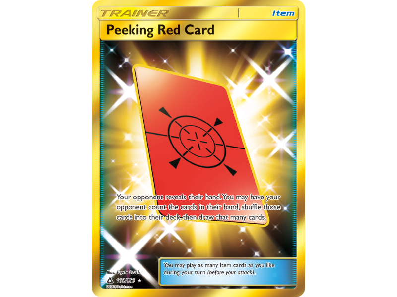 Peeking Red Card
