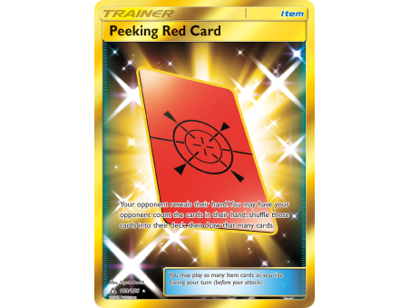 Peeking Red Card