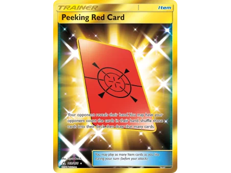 Peeking Red Card