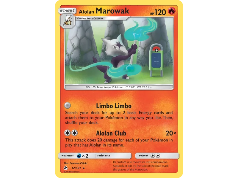 Alolan Marowak (Reverse Holo)