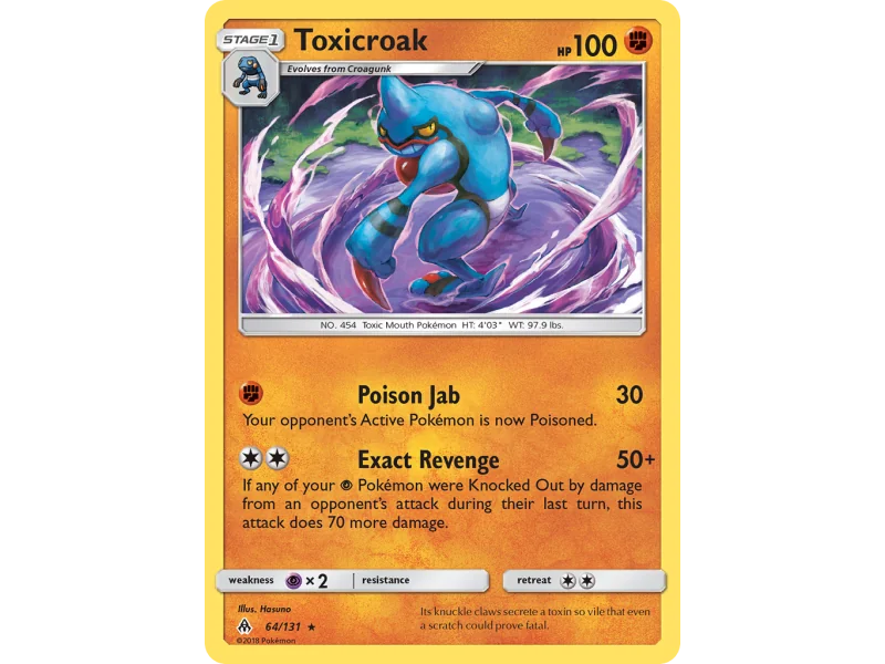 Toxicroak (Reverse Holo)