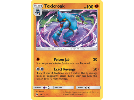 Toxicroak (Reverse Holo)