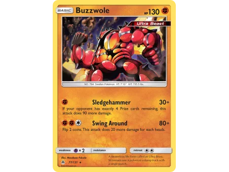 Buzzwole (Reverse Holo)