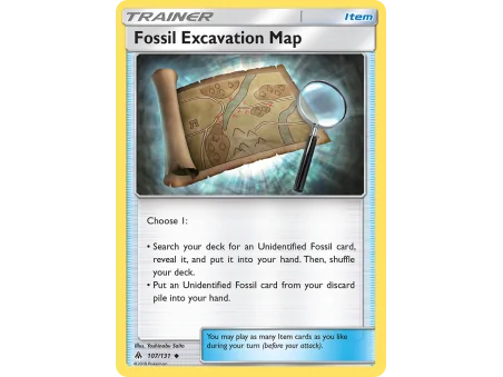 Fossil Excavation Map