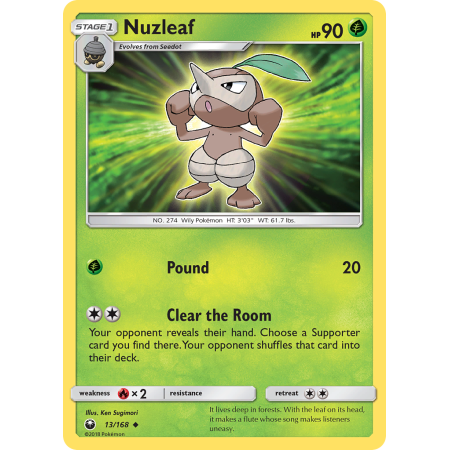 Nuzleaf (Reverse Holo)