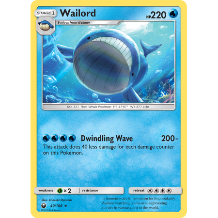 Wailord (Reverse Holo)