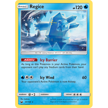 Regice (Reverse Holo)