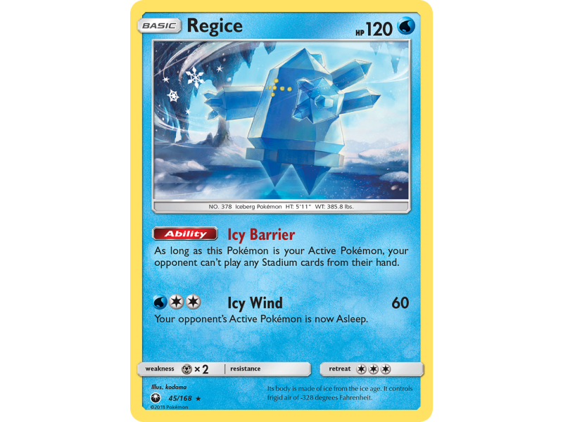 Regice (Reverse Holo)