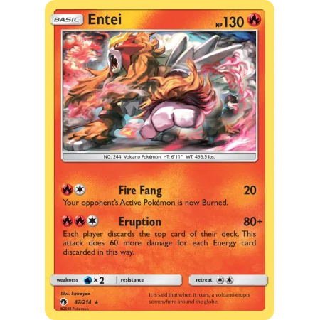 Entei (Reverse Holo)