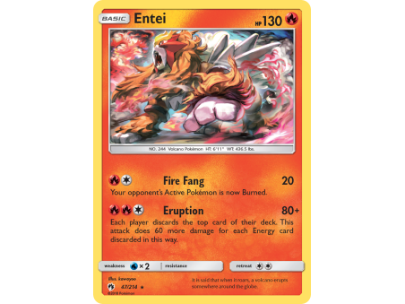Entei (Reverse Holo)