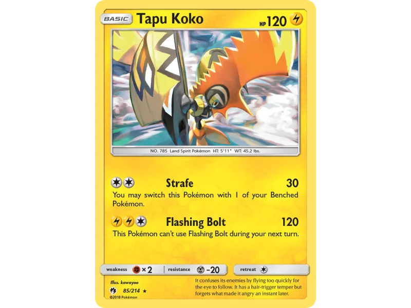 Tapu Koko (Reverse Holo)