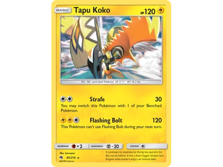 Tapu Koko (Reverse Holo)