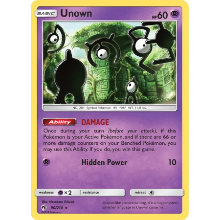 Unown (Reverse Holo)