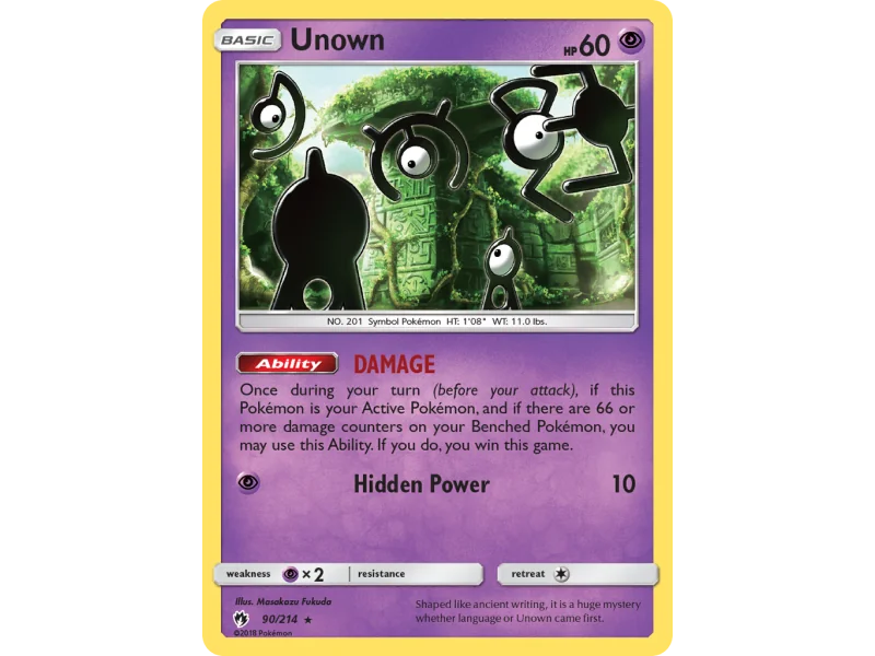 Unown (Reverse Holo)
