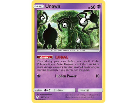 Unown (Reverse Holo)