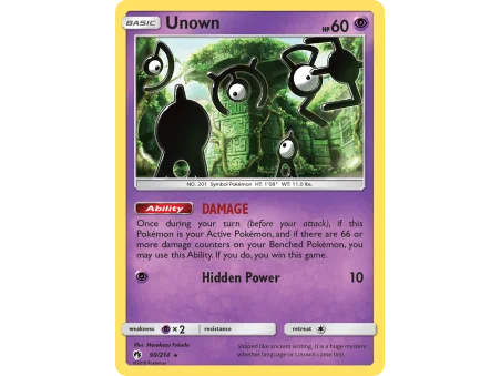 Unown (Reverse Holo)