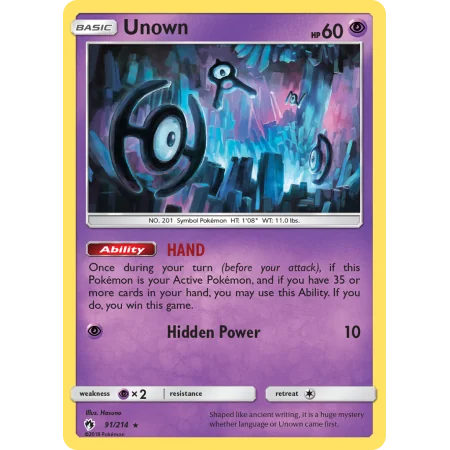 Unown (Reverse Holo)