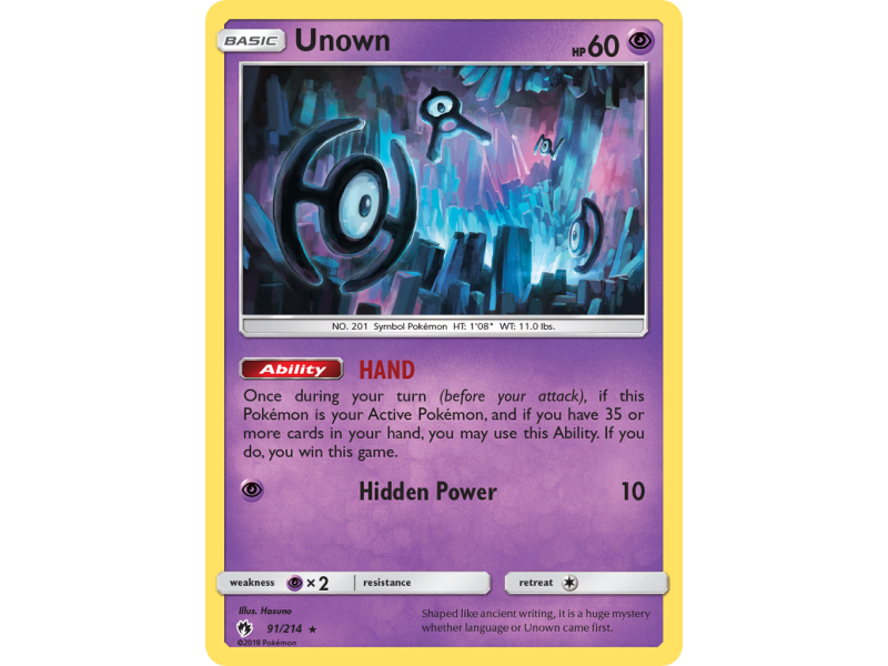 Unown (Reverse Holo)