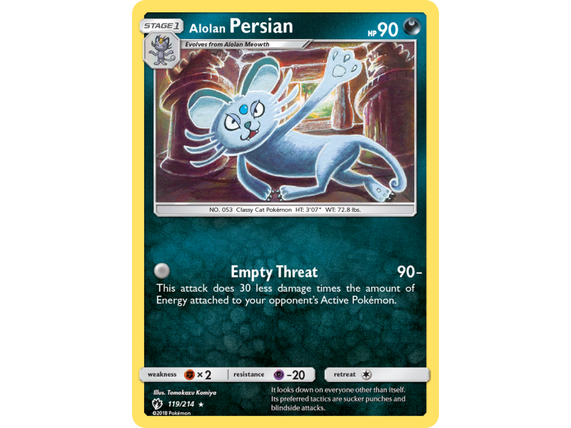 Alolan Persian (Reverse Holo)
