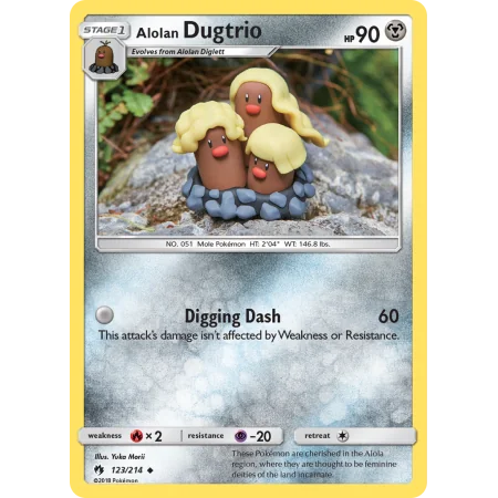 Alolan Dugtrio (Reverse Holo)