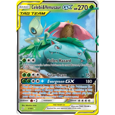 Celebi & Venusaur-GX (Holo)