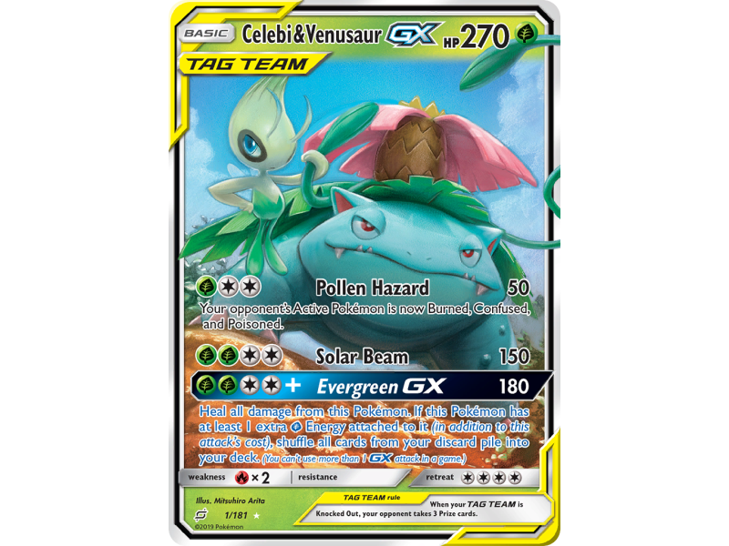 Celebi & Venusaur-GX (Holo)