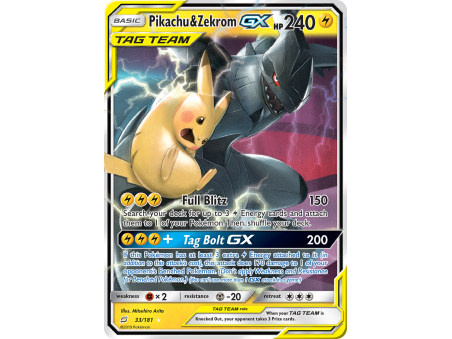 Pikachu & Zekrom-GX (Holo)