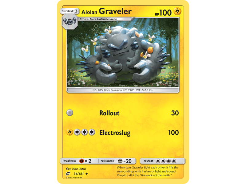 Alolan Graveler (Reverse Holo)