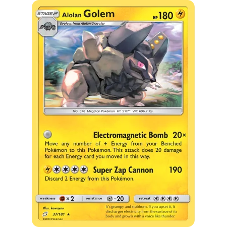 Alolan Golem (Reverse Holo)