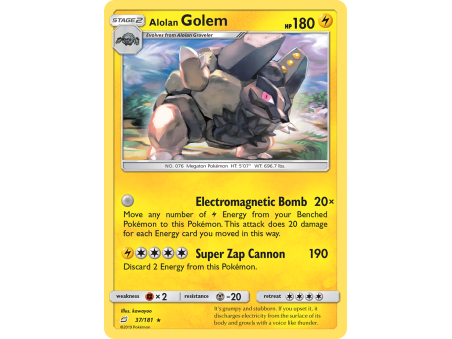 Alolan Golem (Reverse Holo)