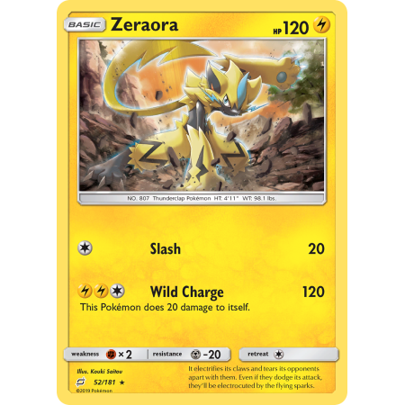Zeraora (Reverse Holo)