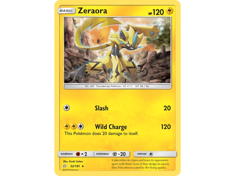 Zeraora (Reverse Holo)
