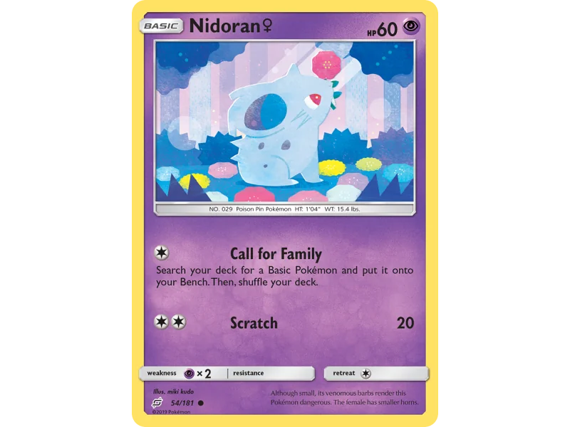 Nidoran ♀ (Reverse Holo)