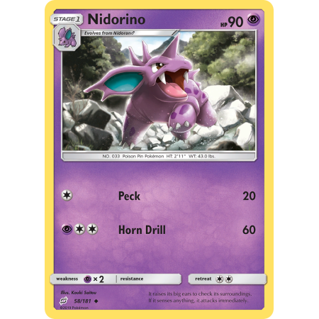 Nidorino (Reverse Holo)