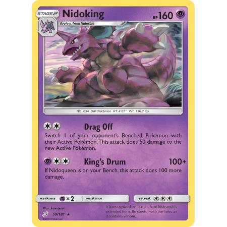 Nidoking (Reverse Holo)