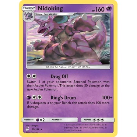 Nidoking (Reverse Holo)