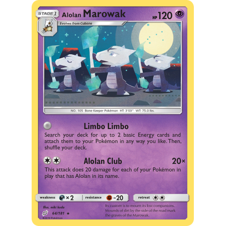 Alolan Marowak (Reverse Holo)
