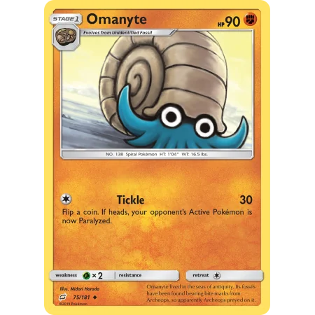 Omanyte (Reverse Holo)