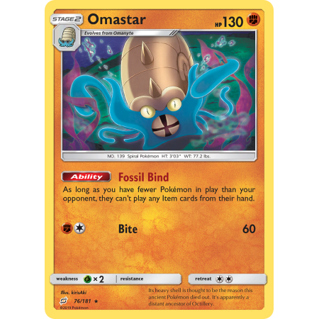 Omastar (Reverse Holo)