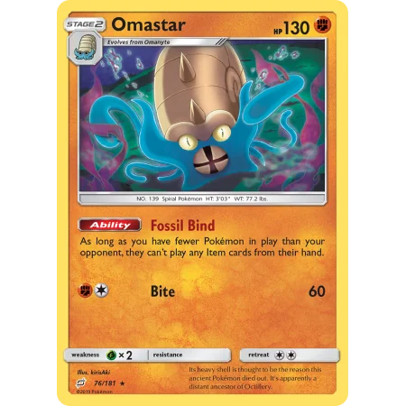 Omastar (Reverse Holo)