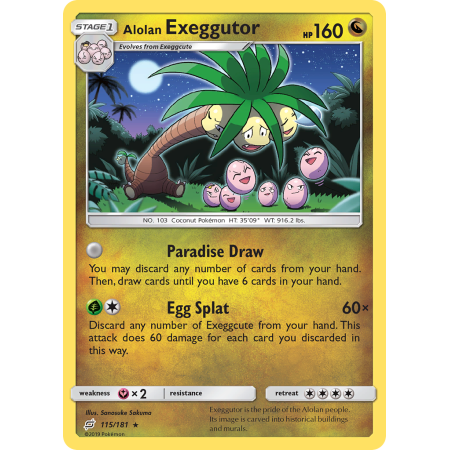 Alolan Exeggutor (Reverse Holo)