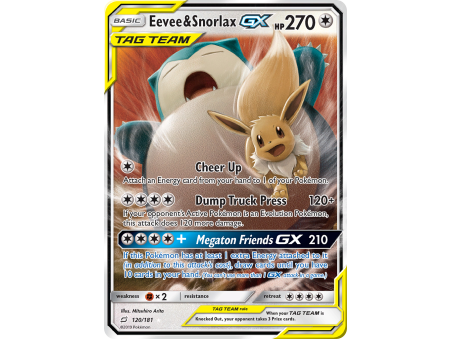 Eevee & Snorlax-GX (Holo)
