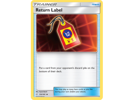Return Label (Reverse Holo)