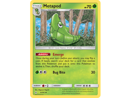 Metapod (Reverse Holo)