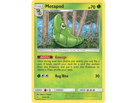 Metapod (Reverse Holo)