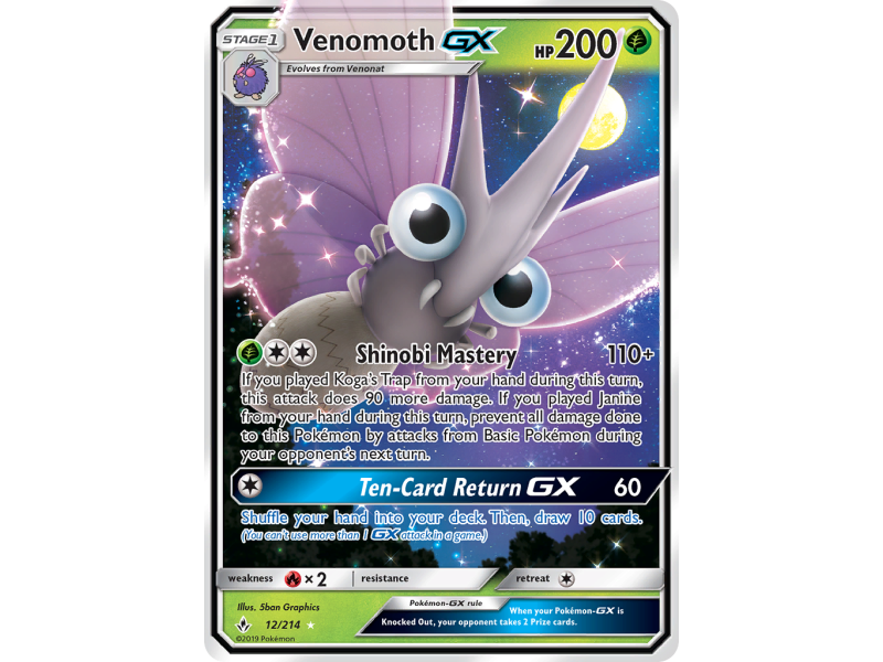 Venomoth-GX (Holo)