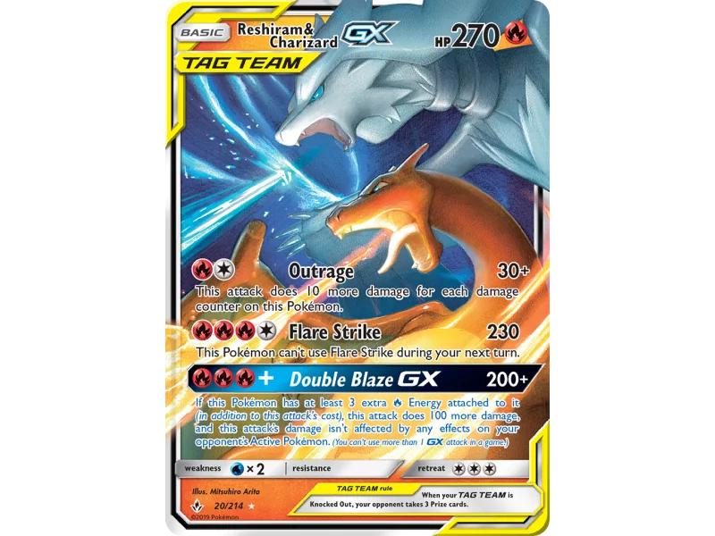 Reshiram & Charizard-GX (Holo)